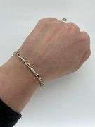 14K Two Tone Diamond Bracelet
