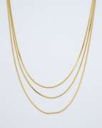 Elegant 14k Triple Strand Necklace