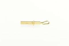 14K Yellow Gold Classic Vintage Cross Christian Faith Charm/Pendant