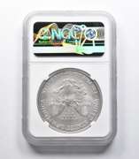 MS70 2008-W American Burnished Silver Eagle REV Of 2007 NGC