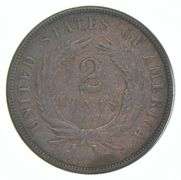 1871 Union Shield Two-Cent Piece