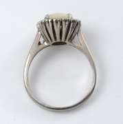 classic Opal & Diamond Ring