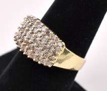 Ravishing Diamond Ring In 14K Yellow Gold