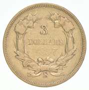 1857-S $3 Indian Princess Head Gold Three-Dollar Piece