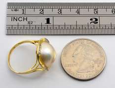 Sweet 14k Mabe Pearl Ring