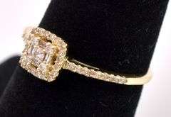 Amazing Diamond Ring In Yellow Gold