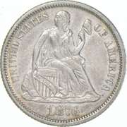 1876 Seated Liberty Dime