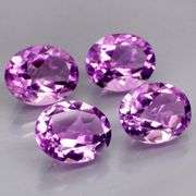 Rich 9.37ct top violet Bolivian Amethyst set