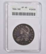 EF40 1826 Capped Bust Half Dollar ANACS