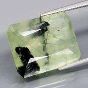One of a kind 18.70ct Rutilated Prehnite