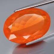 Exceptional 8.33ct bright orange Fire Opal