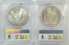 Choice BU 1881-S & 1885-O Morgan Silver Dollars. PCGS MS63