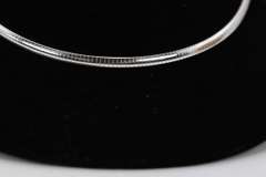 Sterling Silver Italian Omega Necklace 4mm Solid 925 Italy New Cubetto Chain 18"
