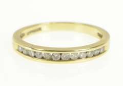 10K Yellow Gold Classic Diamond Vintage Wedding Band Ring