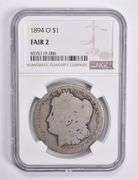 FAIR 2 1894-O Morgan Silver Dollar NGC Lowball Low Ball