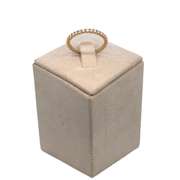 14K YELLOW GOLD PAVE DIAMOND BAND