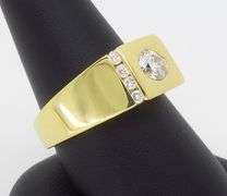 Bezel Set Men's Diamond Ring