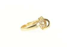 14K Yellow Gold 0.72 Ctw Baguette & Round Diamond Knot Ring