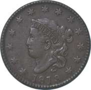 1819/8 Matron Head Large Cent