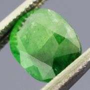 Unique 1.47ct untreated top emerald green Tsavorite Garnet