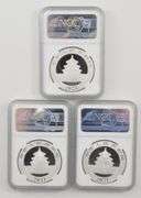 (3) MS70 2021(G)(S)(Y) China 10 Yuan 30g Silver Panda FR Sign NGC COA