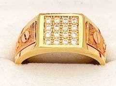 14kt Solid Yellow & Rose Gold Men's Ring