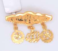 21kt Yellow Gold Religious Brooch