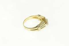 14K Yellow Gold 0.45 Ctw Marquise Diamond Classic Engagement Ring