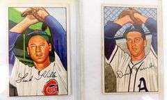 4 Bowman 1952 Baseball Cards