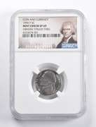Error SP69 1994-P Jefferson Nickel Coins & Currency OBV Strck Thru NGC