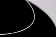 Sterling Silver Round Omega Snake Chain 1.9mm Solid 925 Italy Wire Necklace 18"