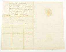 1792 John Hancock Signed Military Appointment Moses Sergeant Moody LOA