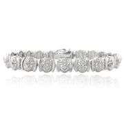 Diamond Oval Link Bracelet