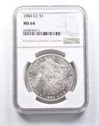 MS64 1884-CC Morgan Silver Dollar NGC
