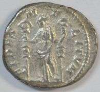 Near Mint Ancient Roman Silver Denarius of Severus Alexander, 222-235 AD