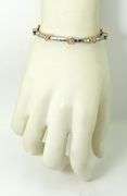 Contemporary 14K White and Rose Gold Cuff Bangle with Diamonds