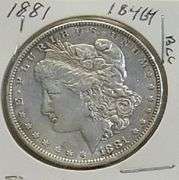 1881 Morgan Dollar, hard date, circ