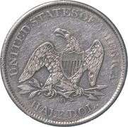 1861-O Seated Liberty Half Dollar