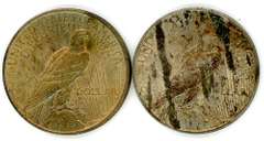 Two Different Peace Silver Dollars: 1922 & 1923