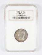 MS67 1952-S Washington Quarter - Graded NGC