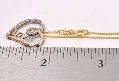 White Crystal Heart Pendant Necklace In Sterling Silver