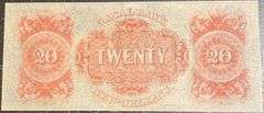 Superb Crisp 1800's $20 Note Canal Bank Of New Orleans Louisiana!
