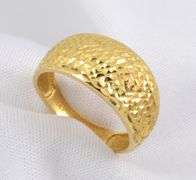 Textured and Tapered 14k Ring