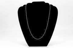 Sterling Silver Italian Ball Bead Chain 3mm 925 Italy New Dog Tag Necklace 22"