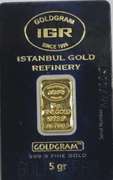 5 Gram Pure Gold Bar