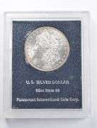 1882 Morgan Silver Dollar PICC Paramount Blue BU Unc