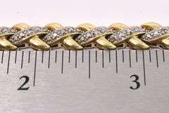 Vermeil X Link Bracelet In Sterling Silver