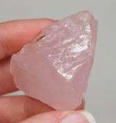 Glowing! 183ct uncut powder pink Rose Quartz