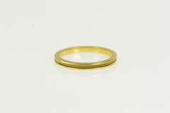 18K Yellow Gold 2.0mm Rope Trim Pattern Wedding Band Ring