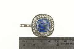 Sterling Silver Sodalite Lapis Mosaic Carolyn Pollack Relios Pendant